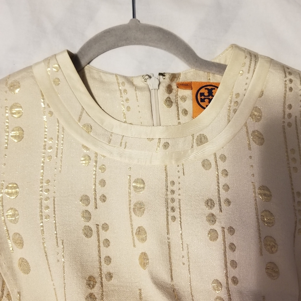 Tory Burch Midi Dress Embroided Size 2 - Picture 13 of 16